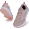 imageJoomra Womens Wide Toe Box Walking Shoes  Wide Athletic Tennis Sneakers  Rubber OutsoleS76  Pink