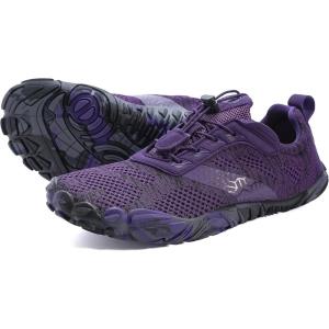 imageJoomra Womens Trail Running Barefoot Shoes  Wide Toe Box Minimalist Sneakers  Zero DropW20  Purple