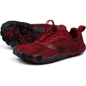 imageJoomra Womens Trail Running Barefoot Shoes  Wide Toe Box Minimalist Sneakers  Zero DropW20  Red