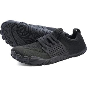 imageJoomra Womens Trail Running Barefoot Shoes  Wide Toe Box Minimalist Sneakers  Zero DropW21v2  All Black