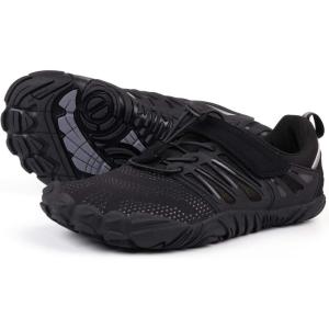 imageJoomra Womens Trail Running Barefoot Shoes  Wide Toe Box Minimalist Sneakers  Zero DropW30  All Black