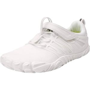 imageJoomra Womens Trail Running Barefoot Shoes  Wide Toe Box Minimalist Sneakers  Zero DropW30  All White