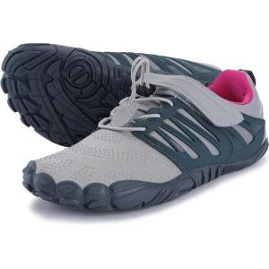 imageJoomra Womens Trail Running Barefoot Shoes  Wide Toe Box Minimalist Sneakers  Zero DropW30  Grey Rose