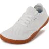 imageJoomra Womens Wide Minimalist Barefoot Shoes  Wide Toe Box Fashion Sneakers  Zero Drop Grippy SoleW52v2  White