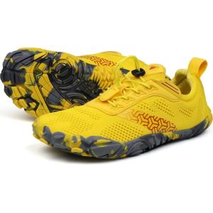 imageJoomra Womens Barefoot Road Running Shoes Size 85 Minimalist Wide Camping Zero Drop Fitness Jogging Athletic Hiking Trekking Toes Workout Trail Sneakers Yellow 39