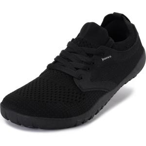imageJoomra Womens Wide Minimalist Barefoot Shoes  Wide Toe Box Fashion Sneakers  Zero Drop Grippy SoleW52v2  All Black
