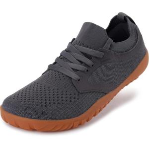 imageJoomra Womens Wide Minimalist Barefoot Shoes  Wide Toe Box Fashion Sneakers  Zero Drop Grippy SoleW52v2  Dark Grey