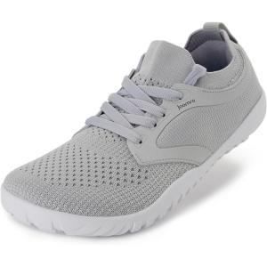 imageJoomra Womens Wide Minimalist Barefoot Shoes  Wide Toe Box Fashion Sneakers  Zero Drop Grippy SoleW52v2  Light Grey