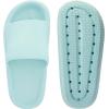 imageJoomra Pillow Slippers for Women and Men Non Slip Quick Drying Shower Slides Bathroom Sandals  Ultra Cushion  Thick SoleLight Blue