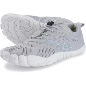imageJoomra Womens Trail Running Barefoot Shoes  Wide Toe Box Minimalist Sneakers  Zero DropW20  Grey