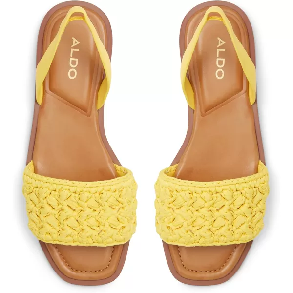 ALDO Womens Solena Flat SandalYellow