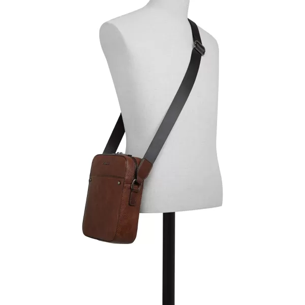 ALDO Mens Poani Crossbody BagDark Brown