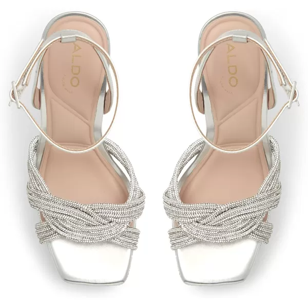 ALDO Womens Glimma Heeled SandalSilver