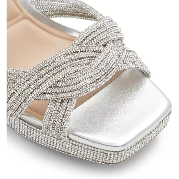 ALDO Womens Glimma Heeled SandalSilver