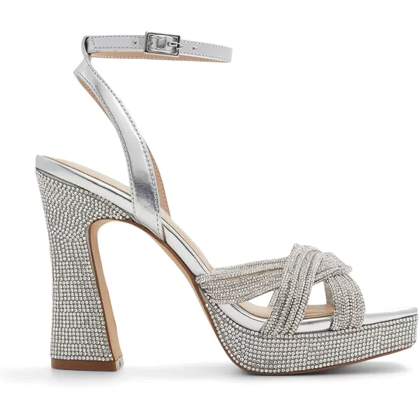 ALDO Womens Glimma Heeled SandalSilver