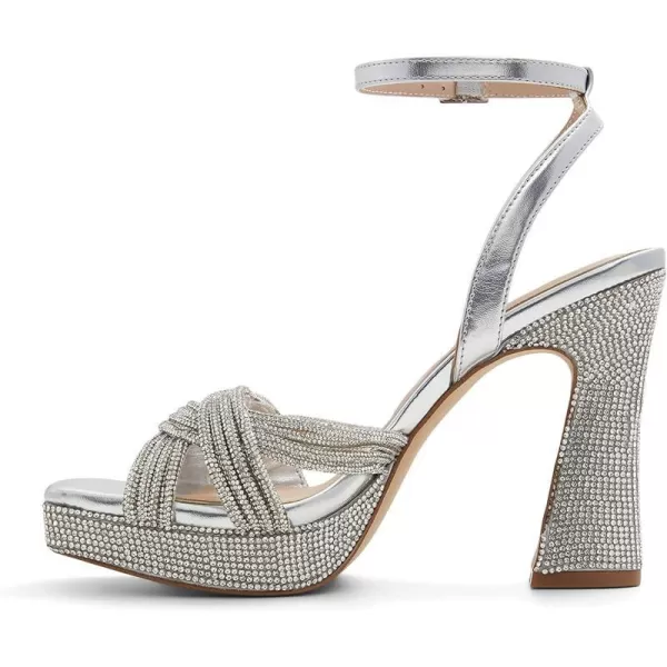 ALDO Womens Glimma Heeled SandalSilver