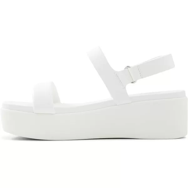 ALDO Womens Tisdal Wedge SandalOpen White