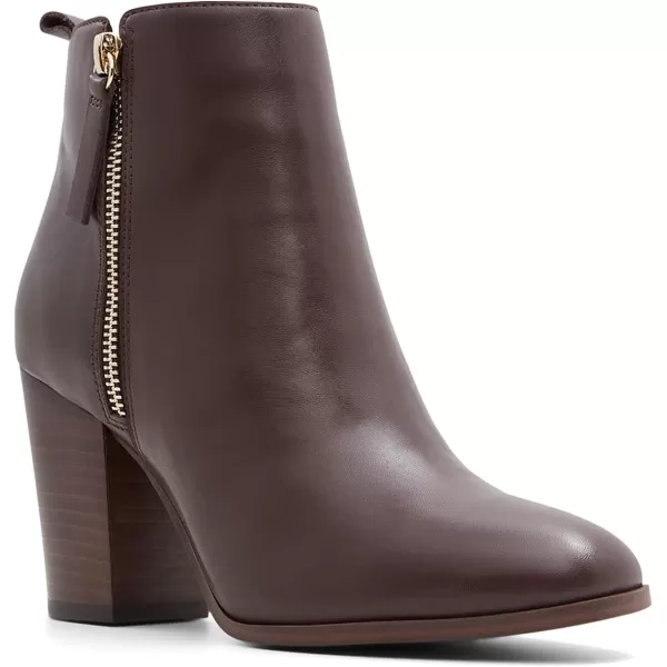 ALDO Womens Noemieflex Block Heel Ankle BootDark Brown