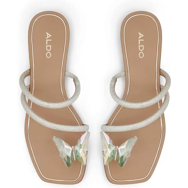 ALDO Womens Garberia Flat SandalSilver