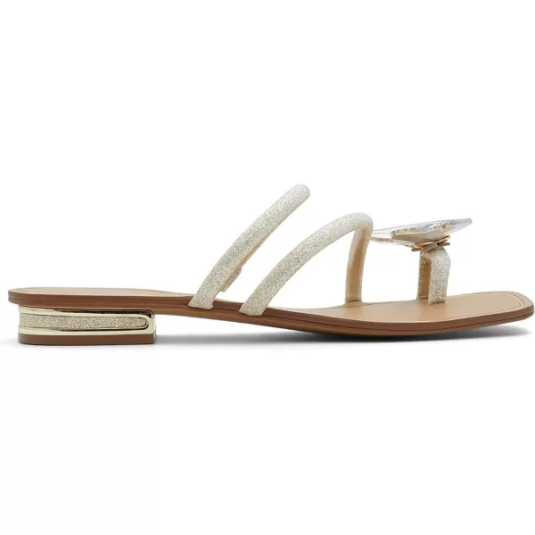 ALDO Womens Garberia Flat SandalSilver