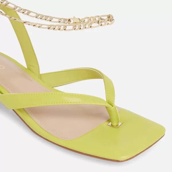 ALDO Womens Agralella Flat SandalBright Green