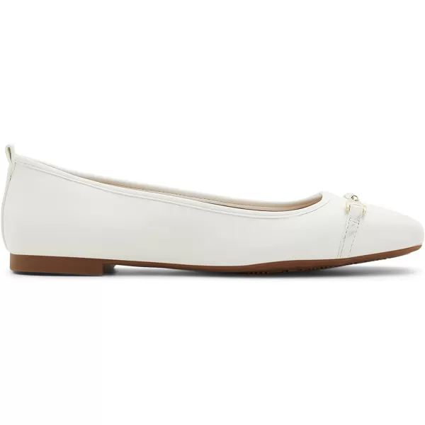 ALDO Womens Ballad Ballet FlatOpen White