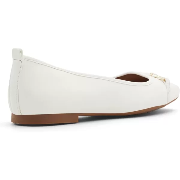 ALDO Womens Ballad Ballet FlatOpen White