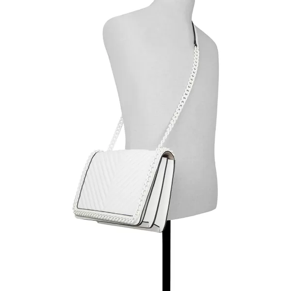 ALDO Womens Greenwald Crossbody BagMedium Greenwald White