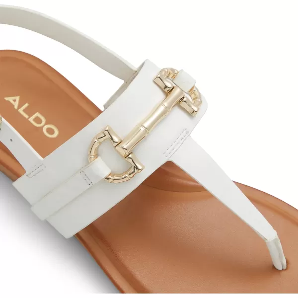 ALDO Womens Tany Flat SandalOpen White