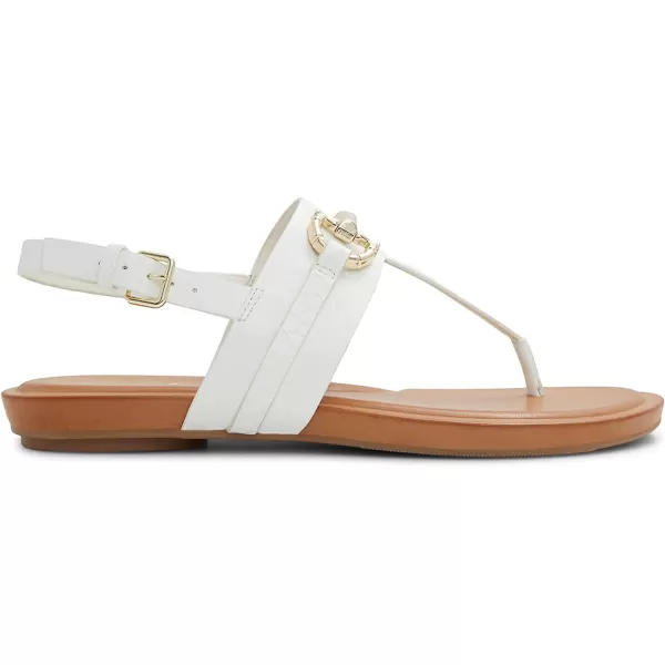 ALDO Womens Tany Flat SandalOpen White