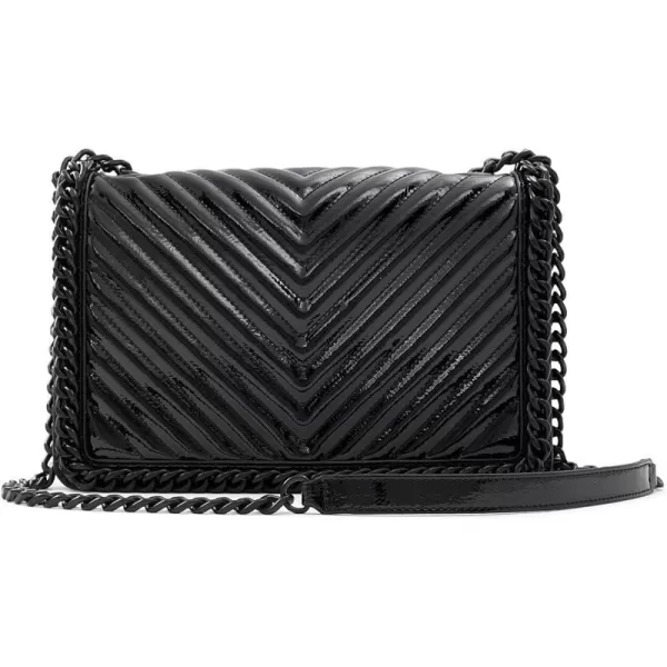 ALDO Womens Greenwald Crossbody BagMedium Greenwald Black Glossy