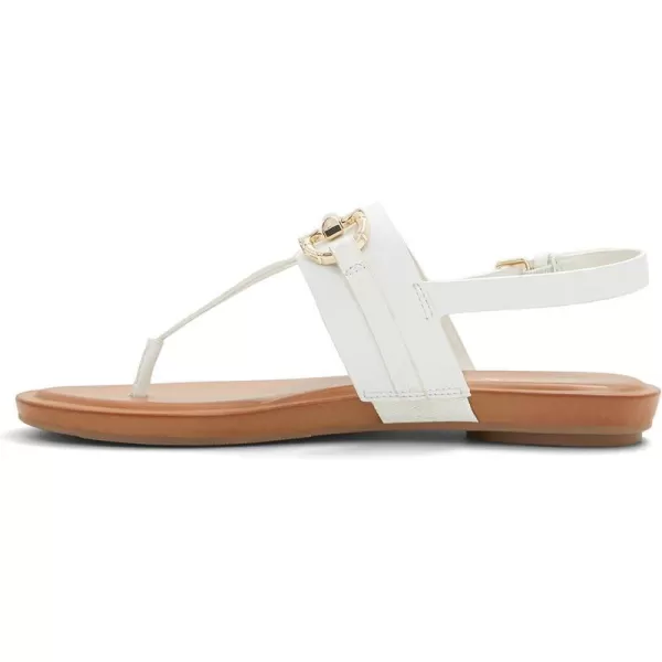 ALDO Womens Tany Flat SandalOpen White