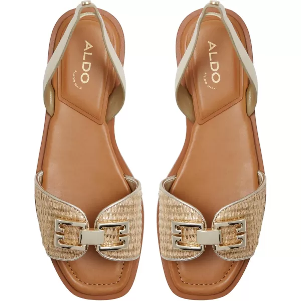 ALDO Womens Agreinwan Flat SandalGold