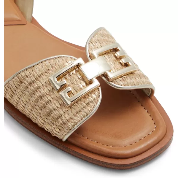 ALDO Womens Agreinwan Flat SandalGold