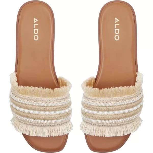 ALDO Womens Fringy Slide SandalSB Natural