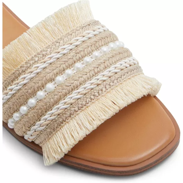 ALDO Womens Fringy Slide SandalSB Natural