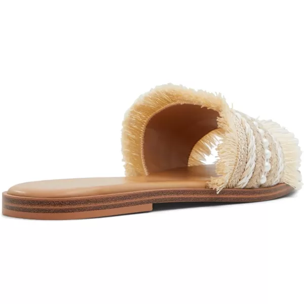 ALDO Womens Fringy Slide SandalSB Natural