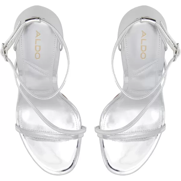 ALDO Womens Kit Heeled SandalSilver