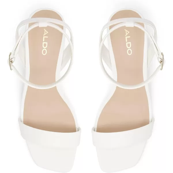 ALDO Womens Lotherram Heeled SandalOther White