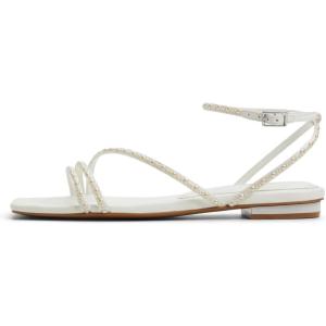 imageALDO Womens Marjorie Flat Sandal White 8