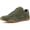 Olive Leather Suede