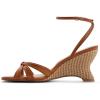 image:imageALDO womens Ermanna Anklestrap Wedge SandalCognac