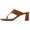 image:imageALDO womens Helen Heeled Thong Mule SandalWalnut