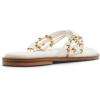 image:imageALDO womens Kallea Beaded Thong SandalWhite