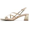 image:imageALDO womens Maegann Strappy Block Heeled SandalChampagne