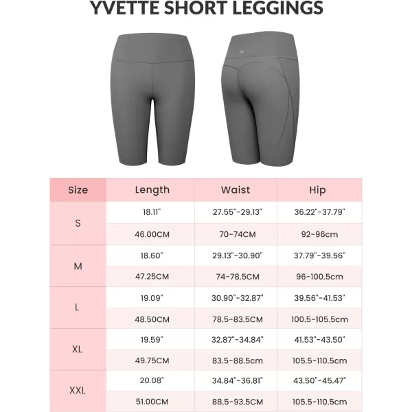Yvette Biker Shorts Leggings with Pockets for Women High Waist Tummy Control Moisure Wicking Bike PantsTurquoise