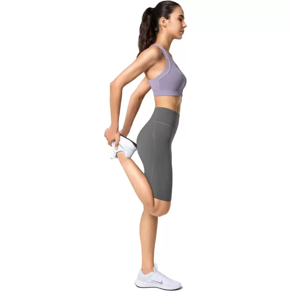 Yvette Biker Shorts Leggings with Pockets for Women High Waist Tummy Control Moisure Wicking Bike PantsTurquoise
