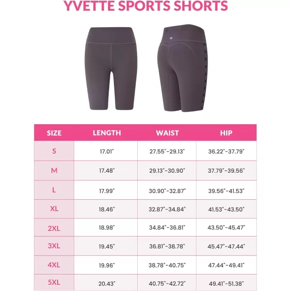 Yvette Biker Shorts with Pockets for Women High Waisted Tummy Control Yoga Workout Running LeggingsRed