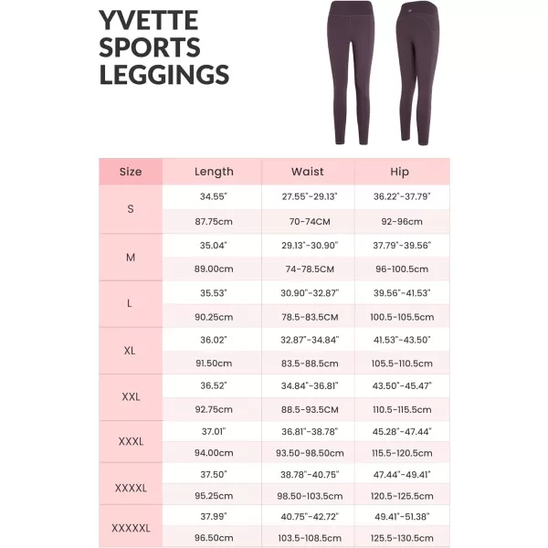 Yvette Fleece Lined Leggings with Pockets Women Lightweight Thermal Workout Running Yoga Pants High WaistedPurple