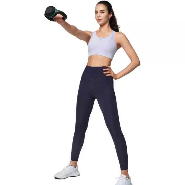 Yvette High Impact Zip Front Sports Bra Mesh Racerback Workout High Support Sports Bras for Women Large BreastsLight Green